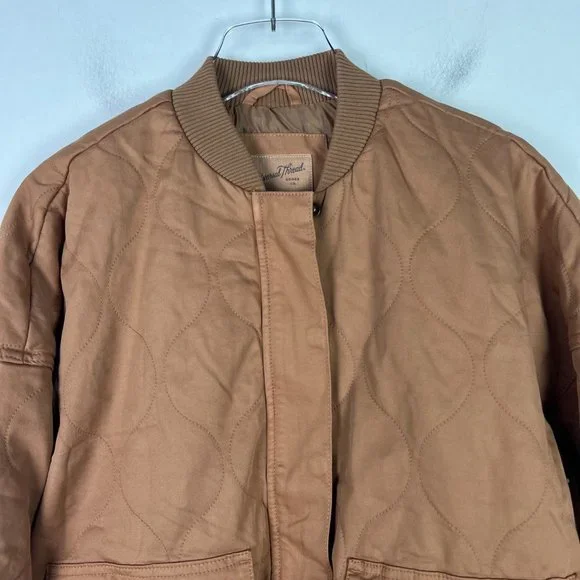 NWT Universal Thread Quilted Utility Jacket Tan Plus Size XXL NEW - Picture 3 of 14